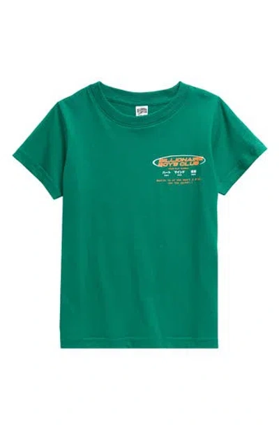 Billionaire Boys Club Kids' Space Pilot Cotton Graphic T-shirt In Green