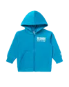 Billionaire Boys Club Kids Straight Font Zip Hoodie In Blue