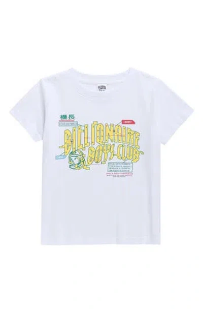 Billionaire Boys Club Kids' System Cotton Graphic T-shirt In White