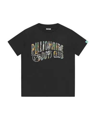 Billionaire Boys Club Kids Tree Camo Arch Logo T-shirt In Black