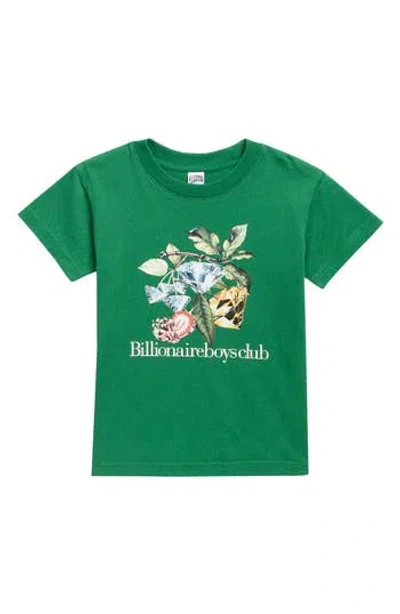 Billionaire Boys Club Kids' Uncut Gems Cotton Graphic T-shirt In Green