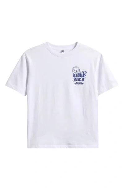 Billionaire Boys Club Kids' Victory Cotton Graphic T-shirt In White