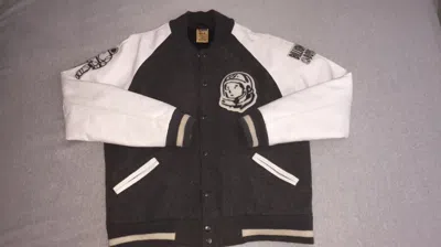 Pre-owned Billionaire Boys Club Leather/wool Varsity Jacket In Multi