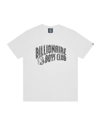 Billionaire Boys Club Kids' Leopard Print Arch Logo T-shirt In White
