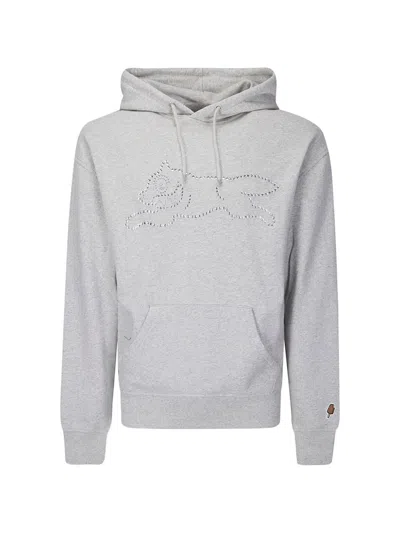Billionaire Boys Club Logo Cotton Hoodie In Gray