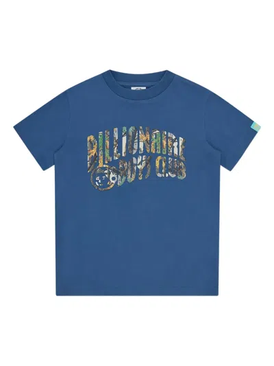 Billionaire Boys Club Kids' Logo-print Graphic Tee In Blue