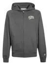 Billionaire Boys Club Logo-print Zip-up Hoodie In Gray