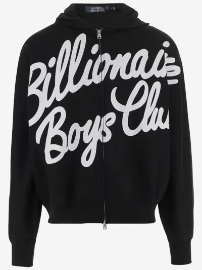 Billionaire Boys Club Logo-embroidered Cotton Hoodie In Black