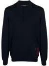 Billionaire Boys Club Long Sleeve Polo Shirt With Buttoned Placket In Black