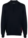 Billionaire Boys Club Long Sleeve Polo Shirt With Buttoned Placket In Blue