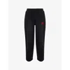 Billionaire Boys Club Mens Washed Black Over Arch Logo-print Cotton-jersey Joggers Xl In Black