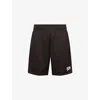 Billionaire Boys Club Mens Black Logo-print Perforated Woven Sweat Shorts
