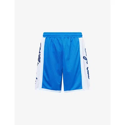 Billionaire Boys Club Mens Blue Basketball Brand-patch Woven Shorts Xl