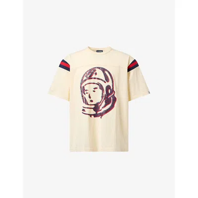 Billionaire Boys Club Mens Ecru Astro Sport Cotton-jersey T-shirt In Neutral
