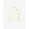 Billionaire Boys Club Mens Ecru Souvenir Heavy Logo-print Cotton Sweatshirt Xl In White