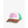Billionaire Boys Club Mens Ecru/brown Contrast Logo-print Woven Trucker Cap