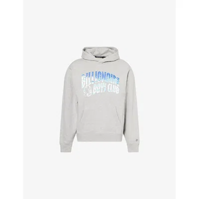 Billionaire Boys Club Mens Heather Grey Great Wave Brand-print Cotton-jersey Hoody In Gray