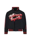 Billionaire Boys Club Minimalist Black Jacket With Fitted Silhouette And High Collar In Black