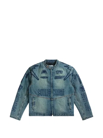 Billionaire Boys Club Module Moto Jeansjacke In Blue