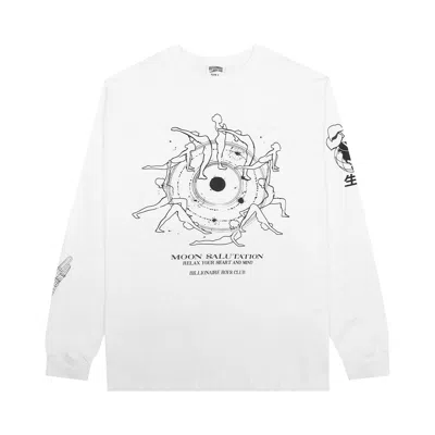 Pre-owned Billionaire Boys Club Moon Salutations Long-sleeve Tee 'bleach White' | Men's Size M