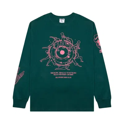 Pre-owned Billionaire Boys Club Moon Salutations Long-sleeve Tee 'botanical Garden' | Green | Men's Size Xl