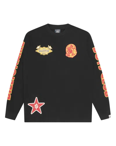 Billionaire Boys Club Kids' Multi Graphic Ls T-shirt In Black