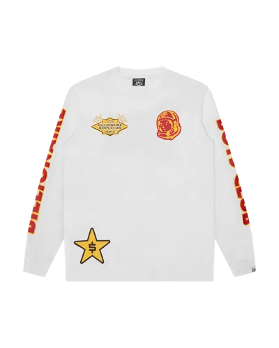 Billionaire Boys Club Kids' Multi Graphic Ls T-shirt In White