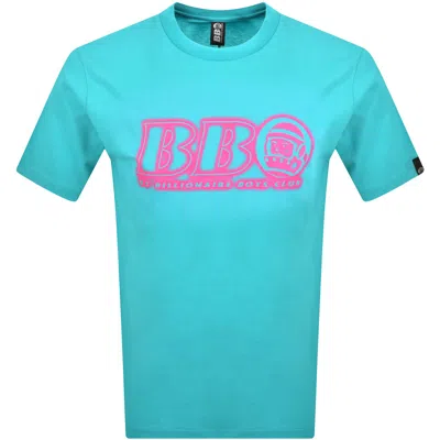 Billionaire Boys Club Neon Logo T Shirt Aqua In Blue