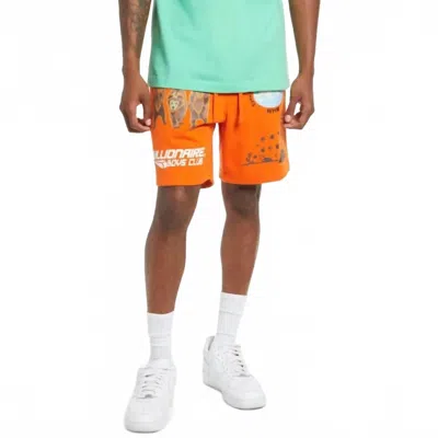 Billionaire Boys Club Peak Shorts In Red Orange