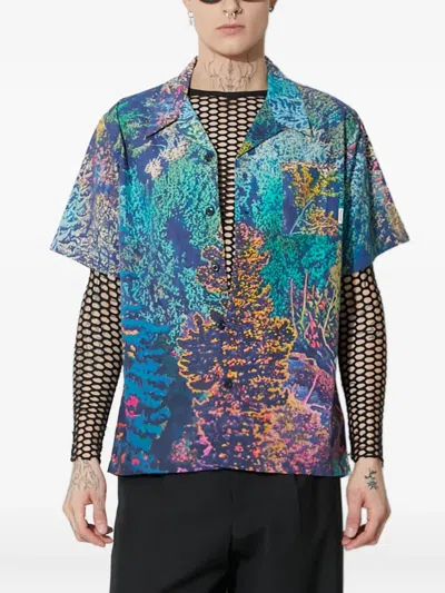 Billionaire Boys Club Reef-print Short-sleeve Shirt In Multi