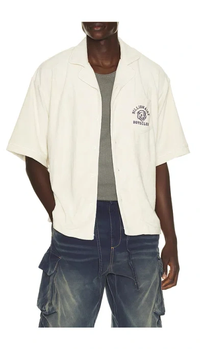 Billionaire Boys Club Roam Short Sleeve Shirt In White