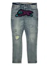 Billionaire Boys Club Running Dog Bootcut Jeans In Blue