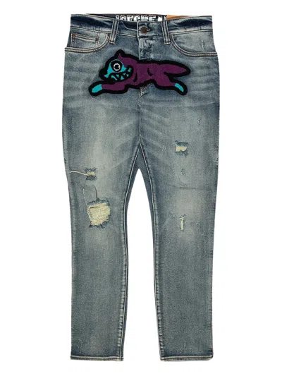 Billionaire Boys Club Running Dog Bootcut Jeans In Blue