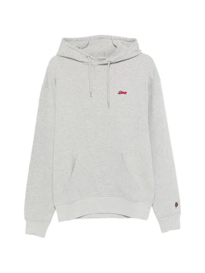 Billionaire Boys Club Running Dog Cotton Hoodie In Gray