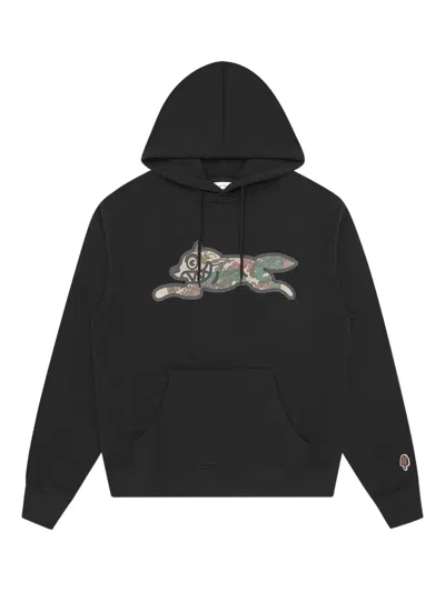 Billionaire Boys Club Running Dog Popover Cotton Hoodie In Black