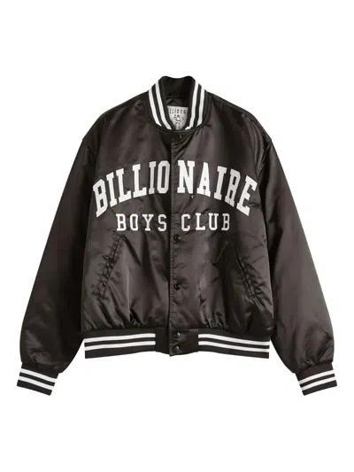 Billionaire Boys Club Satin College Jacket In Brown