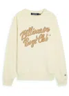 Billionaire Boys Club Mens Ecru Script Logo Crewneck Cotton-jersey Sweatshirt In Neutral