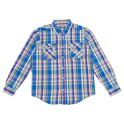 Pre-owned Billionaire Boys Club Shibuya Woven Shirt 'turkish Sea' | Blue | Men's Size L