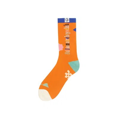 Pre-owned Billionaire Boys Club Slips Socks 'orange Peel' | Men's Size Onesize