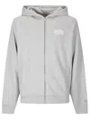 Billionaire Boys Club Small Arch Logo Zip Through Sweatshirt In Gray
