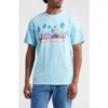 Billionaire Boys Club South Beach Graphic T-shirt In Blue