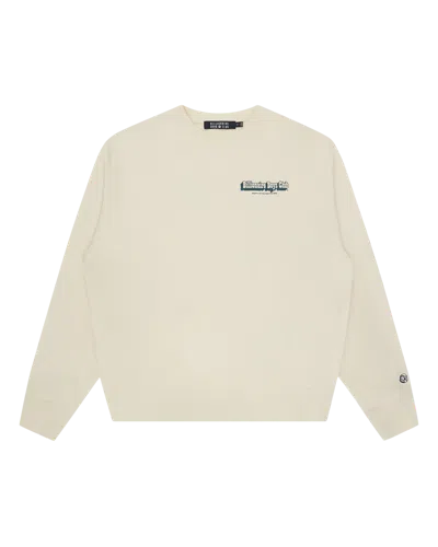 Billionaire Boys Club Kids' Souvenir Heavy Oversized Crewneck In Neutral