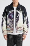 Billionaire Boys Club Space Shuttle Graphic Flight Jacket In Multi
