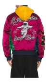 Billionaire Boys Club Space Suit Bomber Jacket In Pink