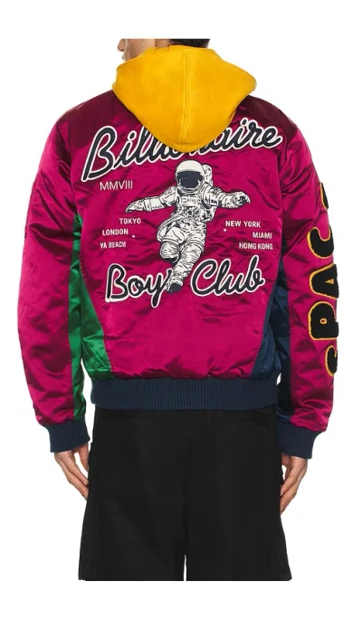 Billionaire Boys Club Space Suit Bomber Jacket In Pink