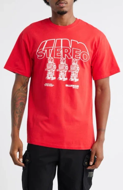 Billionaire Boys Club Stereo Cotton Graphic T-shirt In Purple