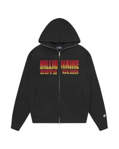 Billionaire Boys Club Kids' Straight Logo Gradient Diamonte Popover Hood In Black