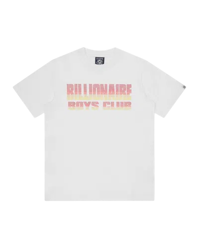 Billionaire Boys Club Kids' Straight Logo Gradient Diamonte T-shirt In White