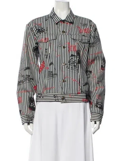 Pre-owned Billionaire Boys Club Striped Bomber Jacket In Multi