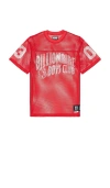 Billionaire Boys Club Varsity Football Jersey Short Sleeve Tee In Red